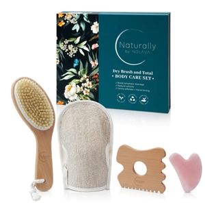 Naturally by Nolava dry brush total body care set